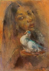 Jamal, 12 X 18, Oil on Canvas, Figurative Painting, AC-JML-006